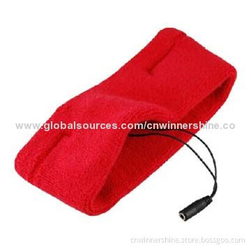 Sweatband Headphones/Audio Sports Band, 40Hz-18kHz Frequency Response Range